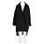 Autre Marque Abrigo midi negro GILMAR con encaje y botones
