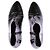 Autre Marque Botines de cuero gofrado efecto cocodrilo negro - vista 6
