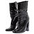 Courreges Botines de vinilo negros