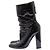 Courreges Botines de vinilo negros - vista 2