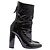 Courreges Botines de vinilo negros - vista 6