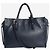 Borsa Balenciaga Papier A6 blu navy pelle - vista 5