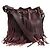 Autre Marque Borsa bucket Emmanuelle con frange bordeaux