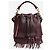 Autre Marque Borsa bucket Emmanuelle con frange bordeaux - vista 4