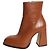 Autre Marque Botines Chueca de cuero marrón - EU 38