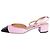 Aquazzura Décolleté slingback in pelle rosa e nera - taglia EU 37.5