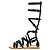 Balenciaga Sandali alti in pelle nera - size EU 37
