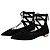 Aquazzura Scarpe basse con lacci in camoscio nero - size EU 38