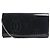 Cartier Cartera con cadena de cuero charol negro