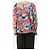 See by Chloé Blusa in seta floreale blu e rossa - size UK 10 - vista 2