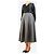 Brunello Cucinelli Falda midi evasé gris - size UK 14 - vista 2