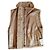 Brunello Cucinelli Leder-Shearling-Weste Brown