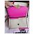 Borsa Love Moschino in tela e pelle rosa e beige - vista 12