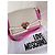 Borsa Love Moschino in tela e pelle rosa e beige - vista 17