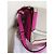 Borsa Love Moschino in tela e pelle rosa e beige - vista 4