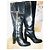 Botas altas de cuero negro Sergio Rossi - vista 15