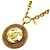 Collar círculo Coco Mark chapado en oro Chanel