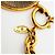 Collar círculo Coco Mark chapado en oro Chanel - vista 5