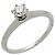 Autre Marque Tiffany & Co. Solitär-Bandring aus Platin mit Diamant