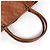 Borsa Tote Gucci Guccissima in pelle marrone - vista 5