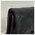 Cartera tri-fold Chanel de piel de cordero negra - vista 7