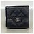 Cartera tri-fold Chanel de piel negra - vista 7