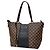 Borsa Jersey Tote Louis Vuitton in Damier Brown Noir