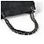 Borsa a tracolla Chanel in pelle nera - vista 6