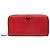 Cartera larga Prada Red Saffiano con cremallera
