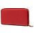 Cartera larga Prada Red Saffiano con cremallera - vista 2