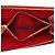 Cartera larga Prada Red Saffiano con cremallera - vista 4