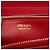 Cartera larga Prada Red Saffiano con cremallera - vista 5
