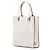 Prada Mini Soft Calf Logo Drill Satchel Weiß - Ansicht 2