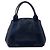 Balenciaga Cabas Tote S in pelle di vitello traforata blu navy