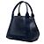 Balenciaga Cabas Tote S in pelle di vitello traforata blu navy - vista 2