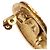 Orecchini a clip rotondi placcati oro Chanel Gold CC - vista 6