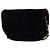 Chanel Black CC Horizontal Quilted Velvet Crescent Flap - vista 2