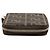 Portafoglio a tracolla con zip Fendi Brown Zucca Canvas - vista 3
