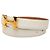 Cintura reversibile Constance H Hermès in Box Calf e Courchevel bianco - vista 2