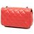 Chanel Red Extra Mini Rectangular Classic Lambskin Single Flap - vista 2