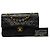 Chanel Black Small Classic Lambskin Double Flap - vista 7