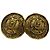 Orecchini a clip Chanel Gold CC placcati in oro con stemma rotondo - vista 2