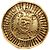 Orecchini a clip Chanel Gold CC placcati in oro con stemma rotondo - vista 3