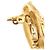 Orecchini a clip rotondi Chanel Gold CC placcati in oro con perle finte e strass - vista 10