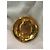 Orecchini a clip rotondi Chanel Gold CC placcati in oro con perle finte e strass - vista 8