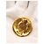 Orecchini a clip rotondi Chanel Gold CC placcati in oro con perle finte e strass - vista 9