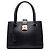 Salvatore Ferragamo Borsa Ferragamo Gancini Juliette Lock Story in pelle nera
