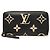 Louis Vuitton Black Bicolor Monogram Empreinte Giant Zippy Wallet