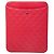 Custodia per Ipad Chanel Red CC Quilted Lambskin
