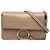 Chloé Faye Piccola Borsa a Tracolla in Pelle Effetto Coccodrillo Beige